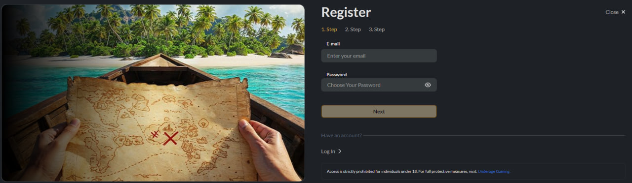 Registro — Aruba Bet casino